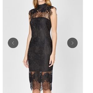 Adelyn Rae Turtleneck Lace Dress